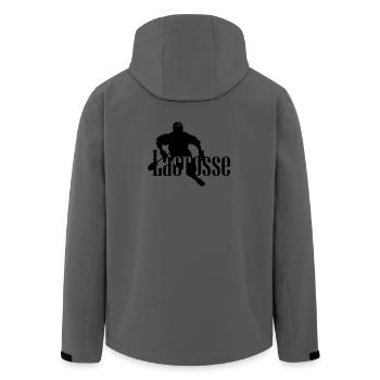 Lacrosse - Recycelte Männer Softshell-Jacke von Stanley/Stella - Anthrazit - Hinten - AI Model Male 185 light (185cm)