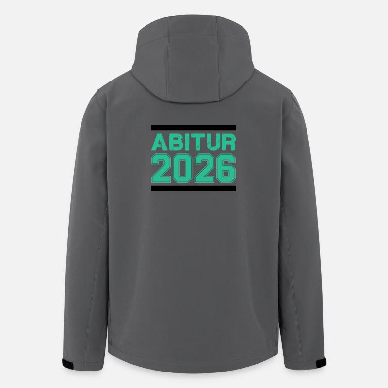 Graduation de l’Abitur 2026 – Arrivée difficile - Veste softshell homme en polyester recyclé Stanley/Stella - charbon