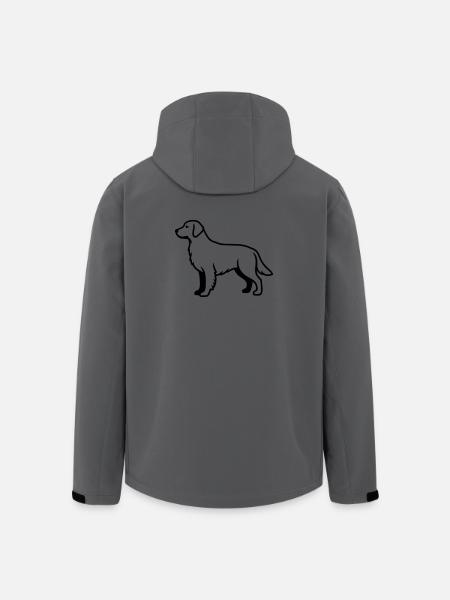 Labrador Retriever Dog Outline - Men’s Recycled Softshell Jacket by Stanley/Stella - anthracite
