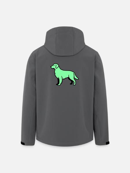 Labrador Retriever Silhouette - Men’s Recycled Softshell Jacket by Stanley/Stella - anthracite