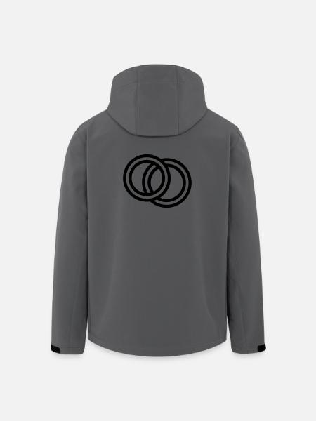 fiançailles - Veste softshell homme en polyester recyclé Stanley/Stella - charbon