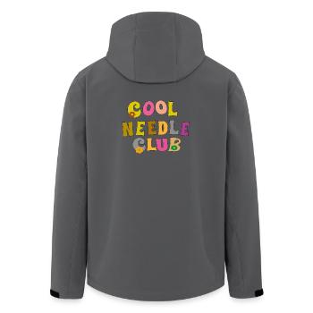 Cool Needle Club - Men’s Recycled Softshell Jacket by Stanley/Stella - anthracite - Back - AI Model Male 185 light (185cm)