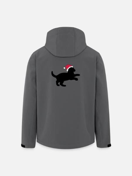 Kitten in a Christmas Hat. - Men’s Recycled Softshell Jacket by Stanley/Stella - anthracite