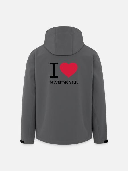 I LOVE HANDBALL Handballer - Men’s Recycled Softshell Jacket by Stanley/Stella - anthracite