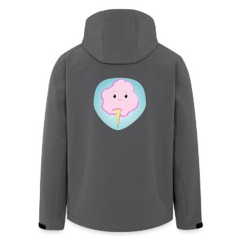 Fröhliche Zuckerwatte - Geschenk - Geschenkidee - Recycelte Männer Softshell-Jacke von Stanley/Stella - Anthrazit - Hinten - AI Model Male 185 light (185cm)