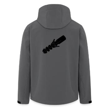 Plug wall plug for screw - Men’s Recycled Softshell Jacket by Stanley/Stella - anthracite - Back - AI Model Male 185 light (185cm)