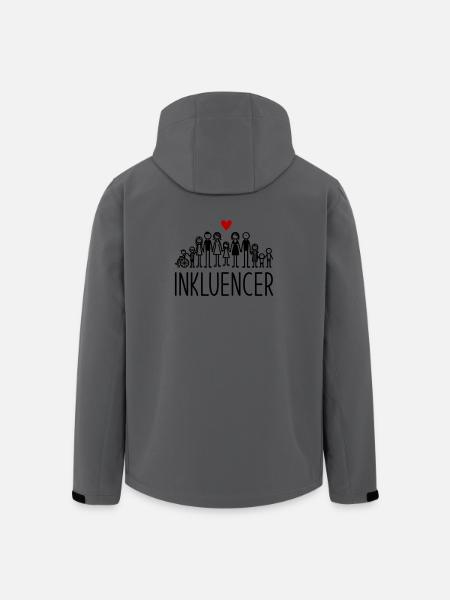 Inkluencer - Recycelte Männer Softshell-Jacke von Stanley/Stella - Anthrazit
