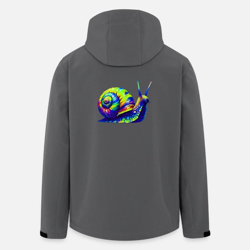 Schnecke - Recycelte Männer Softshell-Jacke von Stanley/Stella - Anthrazit