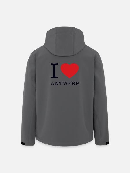 J’ADORE ANVERS - Veste softshell homme en polyester recyclé Stanley/Stella - charbon