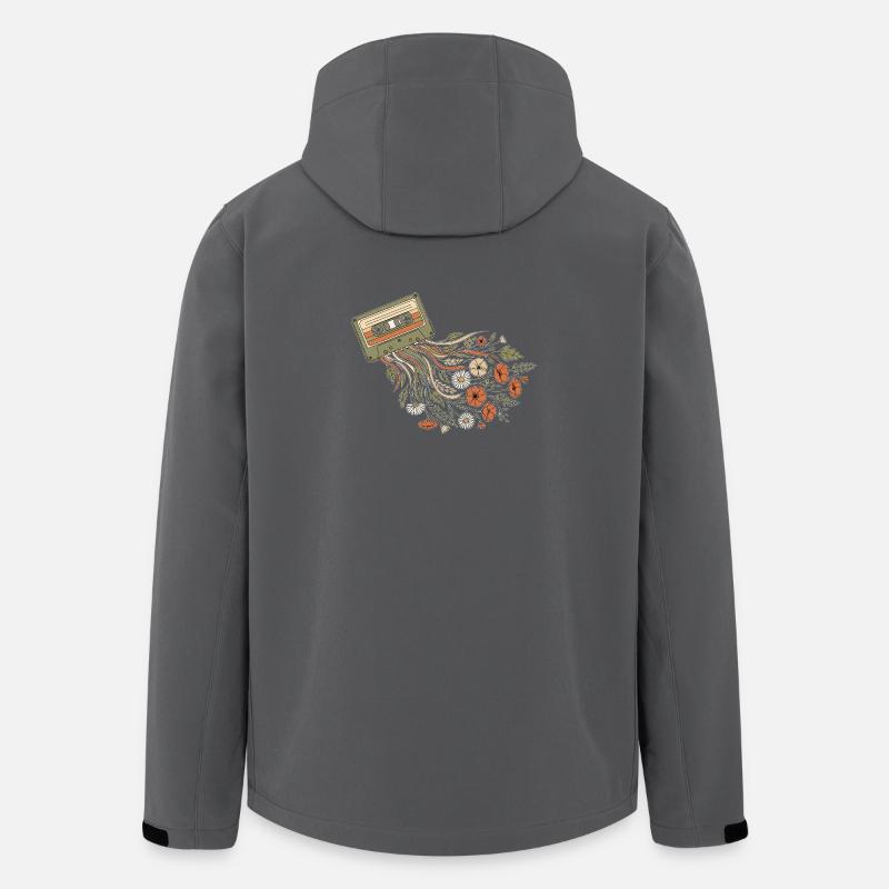 FlowerSette - Recycelte Männer Softshell-Jacke von Stanley/Stella - Anthrazit