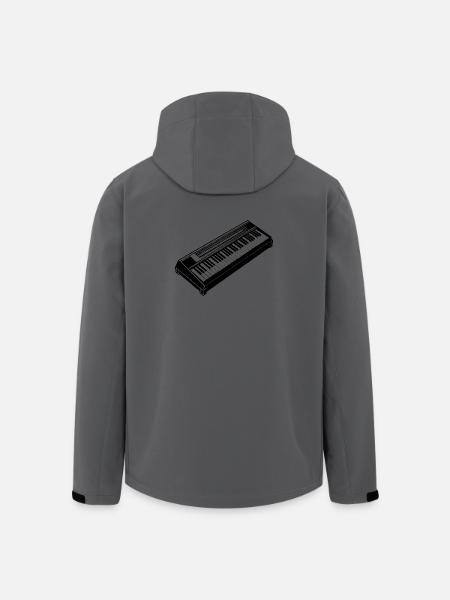 Clavier électronique - Veste softshell homme en polyester recyclé Stanley/Stella - charbon