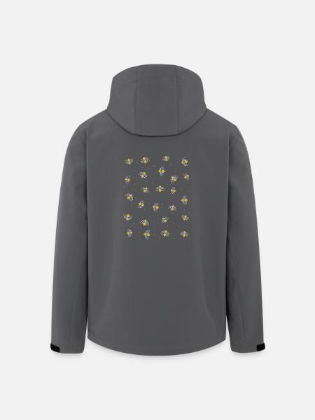 Glühwürmchen fliegen herum - Recycelte Männer Softshell-Jacke von Stanley/Stella - Anthrazit