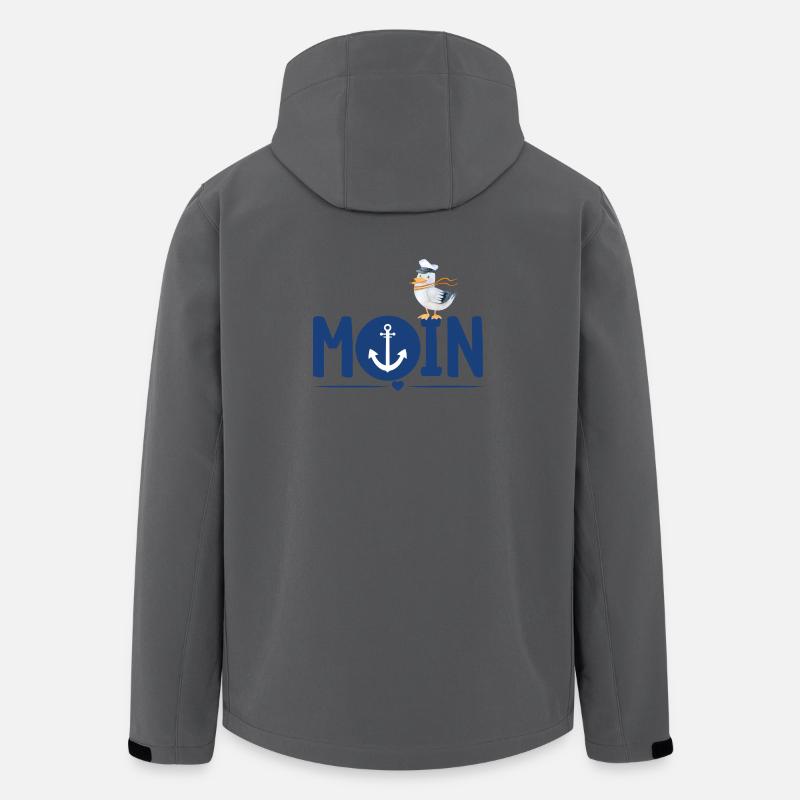 Moin Anker - Recycelte Männer Softshell-Jacke von Stanley/Stella - Anthrazit