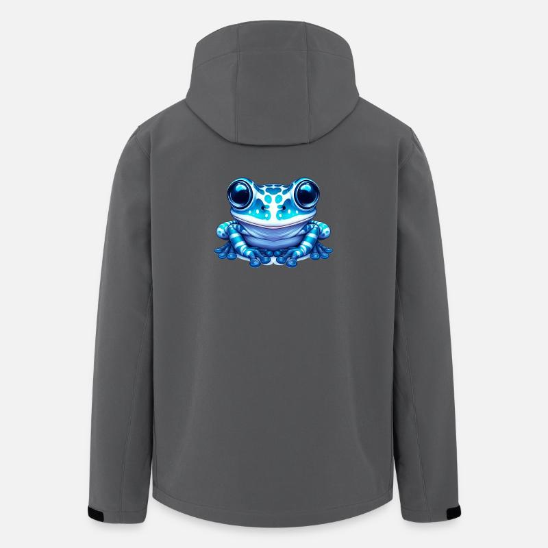 Frosch - Recycelte Männer Softshell-Jacke von Stanley/Stella - Anthrazit