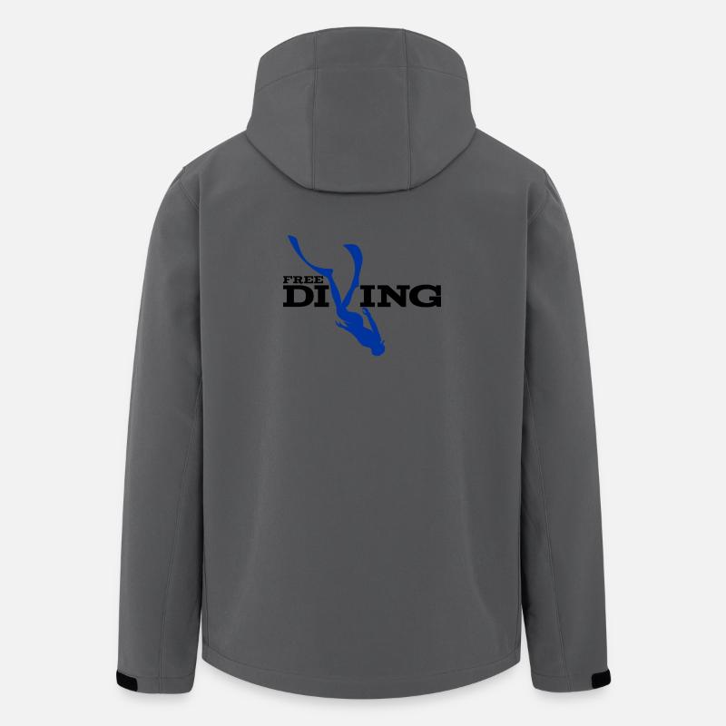 AquaDive Silhouette - Recycelte Männer Softshell-Jacke von Stanley/Stella - Anthrazit