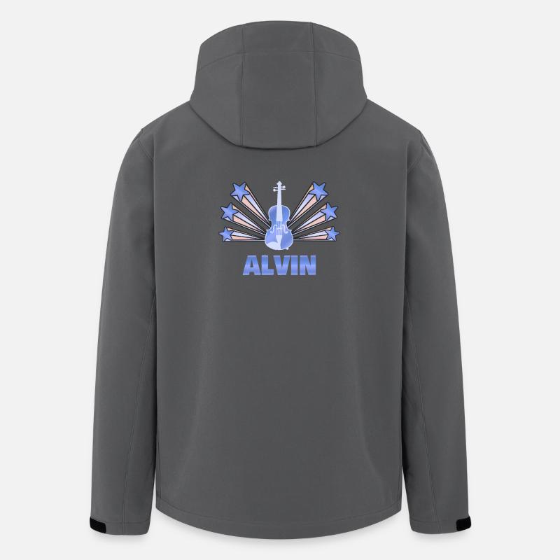 Alvin als Musikinstrument - Recycelte Männer Softshell-Jacke von Stanley/Stella - Anthrazit