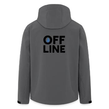 Hors ligne – Voile, Mer & Liberté, Skipper - Veste softshell homme en polyester recyclé Stanley/Stella - charbon - Dos - AI Model Male 185 light (185cm)
