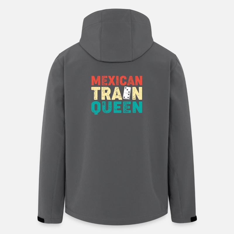 Domino Mexican Train - Recycelte Männer Softshell-Jacke von Stanley/Stella - Anthrazit