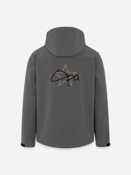 bester Opa - Recycelte Männer Softshell-Jacke von Stanley/Stella - Anthrazit