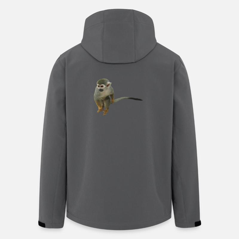 Affe - Recycelte Männer Softshell-Jacke Discoverer von Stanley/Stella - Anthrazit