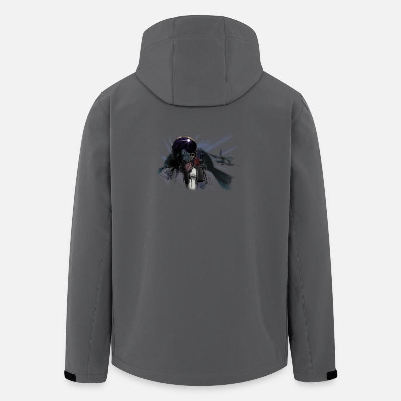 Fighter pilot - Recycelte Männer Softshell-Jacke von Stanley/Stella - Anthrazit