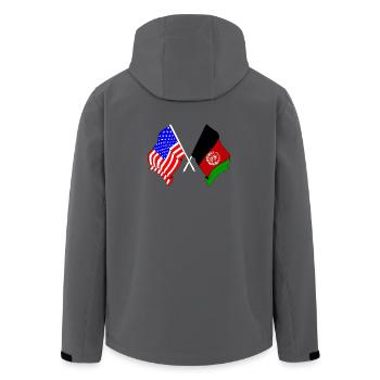 Flagge USA Flagge Afghanistan - Recycelte Männer Softshell-Jacke von Stanley/Stella - Anthrazit - Hinten - AI Model Male 185 light (185cm)