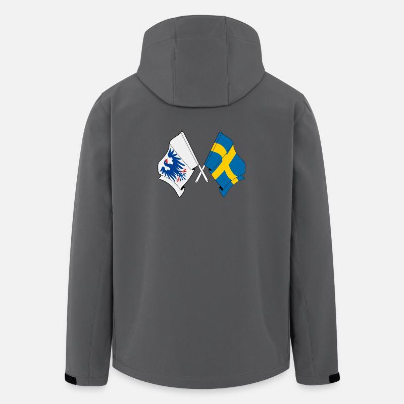 Värmland et Suède – Croisement - Veste softshell homme en polyester recyclé Stanley/Stella - charbon