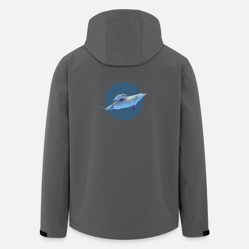 Delfin - Recycelte Männer Softshell-Jacke von Stanley/Stella - Anthrazit