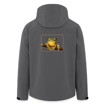Real Treefrog T-shirt - Real Tree Frog T-Shirt - Veste softshell homme en polyester recyclé Stanley/Stella - charbon - Dos - AI Model Male 185 light (185cm)