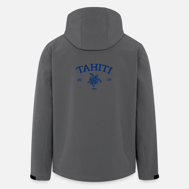 Tahiti - Turtle - French Polynesia - Schildkröte - Recycelte Männer Softshell-Jacke von Stanley/Stella - Anthrazit