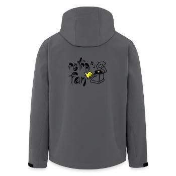 Retro Fan - Men’s Recycled Softshell Jacket by Stanley/Stella - anthracite - Back - AI Model Male 185 light (185cm)