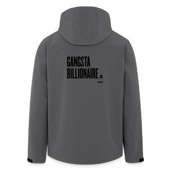 gangsta millionaire by wam - Men’s Recycled Softshell Jacket by Stanley/Stella - anthracite - Back - AI Model Male 185 light (185cm)