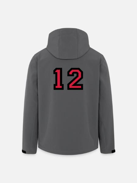 The number 12 - number twelve - Men’s Recycled Softshell Jacket by Stanley/Stella - anthracite