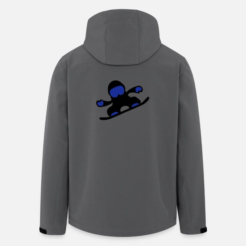 snowboardeuse - Veste softshell homme en polyester recyclé Stanley/Stella - charbon