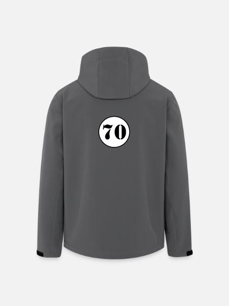 NUMBER 70 seventy birthday gift - Men’s Recycled Softshell Jacket by Stanley/Stella - anthracite