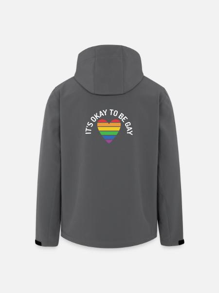 It's Okay To Be Gay - Men’s Recycled Softshell Jacket by Stanley/Stella - anthracite