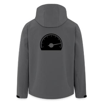 Car cut tachometer - Men’s Recycled Softshell Jacket by Stanley/Stella - anthracite - Back - AI Model Male 185 light (185cm)