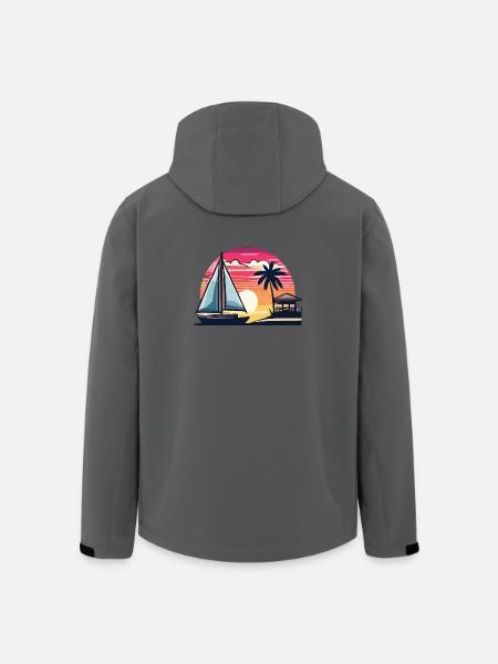Été - Veste softshell homme en polyester recyclé Stanley/Stella - charbon