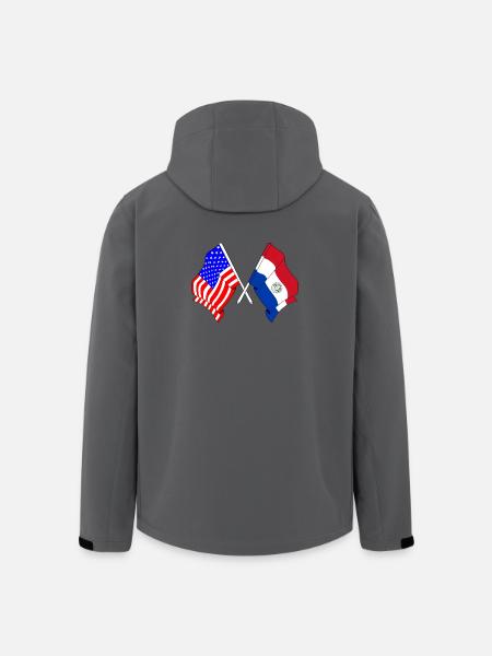 Flag USA, flag Paraguay - Men’s Recycled Softshell Jacket by Stanley/Stella - anthracite