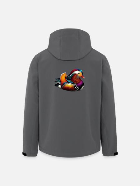 Mandarin duck - Men’s Recycled Softshell Jacket by Stanley/Stella - anthracite