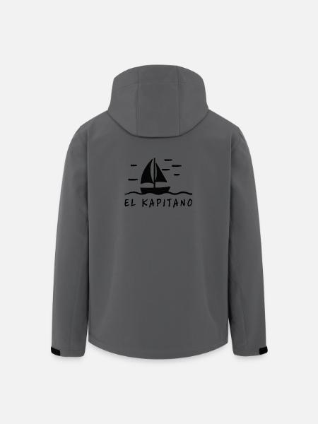 El Kapitano - Veste softshell homme en polyester recyclé Stanley/Stella - charbon