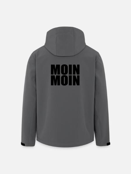Moin Moin - Veste softshell homme en polyester recyclé Stanley/Stella - charbon