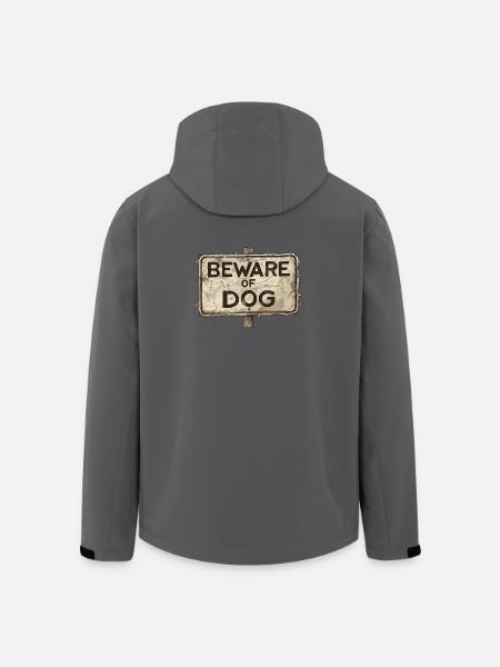 Mauvais chien - Veste softshell homme en polyester recyclé Stanley/Stella - charbon
