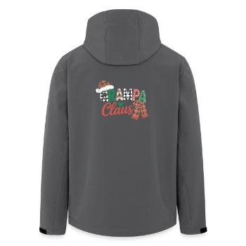 Opa Claus Weihnachten - Recycelte Männer Softshell-Jacke von Stanley/Stella - Anthrazit - Hinten - AI Model Male 185 light (185cm)