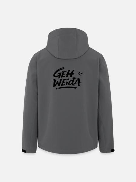 Geh weida - Recycelte Männer Softshell-Jacke von Stanley/Stella - Anthrazit