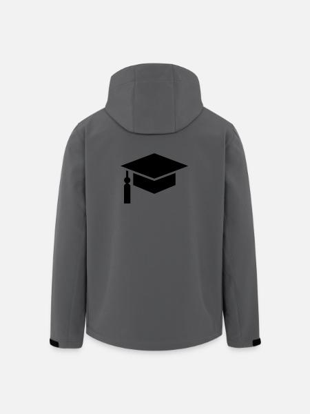 Abi, student, college hat, graduation - Men’s Recycled Softshell Jacket by Stanley/Stella - anthracite