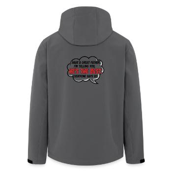 Beste Papa Geschenk Der Welt Für Besten Papa - Recycelte Männer Softshell-Jacke von Stanley/Stella - Anthrazit - Hinten - AI Model Male 185 light (185cm)