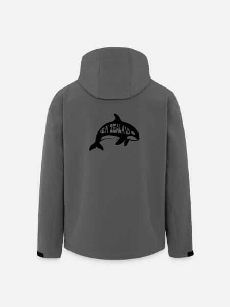 Neuseeländischer Schwertwal - Recycelte Männer Softshell-Jacke von Stanley/Stella - Anthrazit