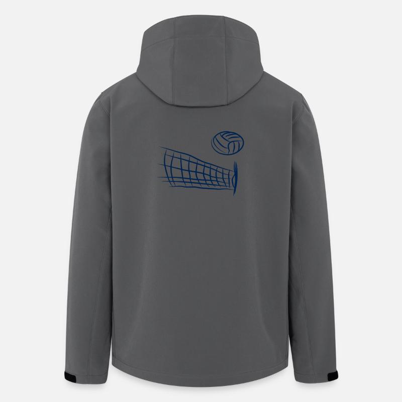 Volleyball Beachvolleyball Sommer - Recycelte Männer Softshell-Jacke von Stanley/Stella - Anthrazit