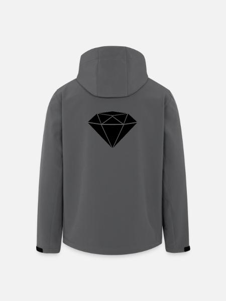 Diamant - Recycelte Männer Softshell-Jacke von Stanley/Stella - Anthrazit